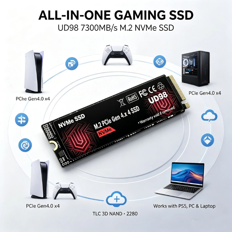 2026 New Original UD98 M.2 NVM - M.2 Nvme 4Tb Pcie 4.0 Ssd ulasan dan harga