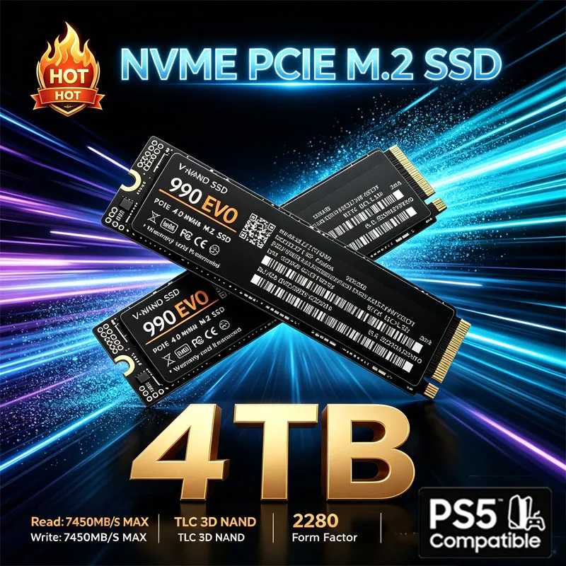 Gaming M.2 NVMe SSD 990 EVO PC - M.2 Nvme 4Tb Pcie 4.0 Ssd ulasan dan harga