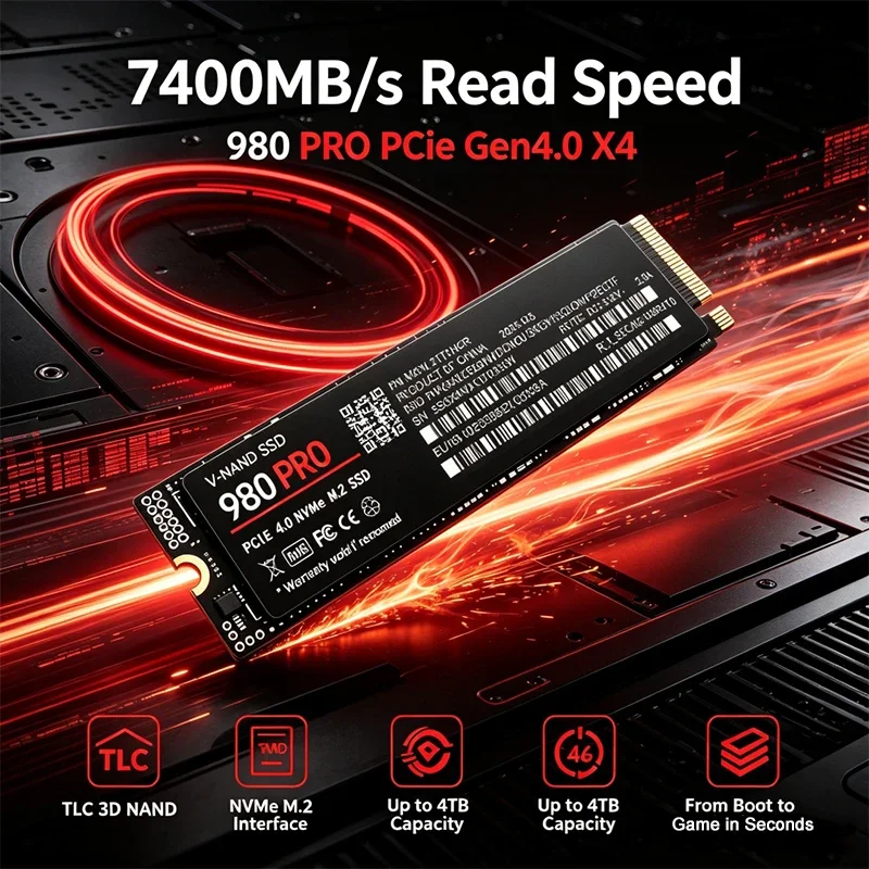 Gaming M.2 NVMe SSD 980 PRO PC - M.2 Nvme 4Tb Pcie 4.0 Ssd ulasan dan harga